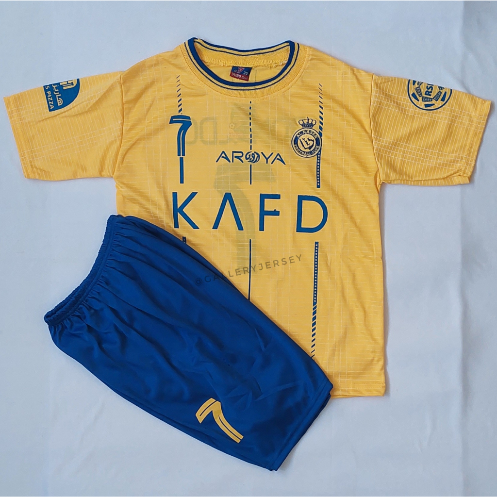 Children's Football Suits AL NASSR HOME Children's JERSEY Suits AL ...