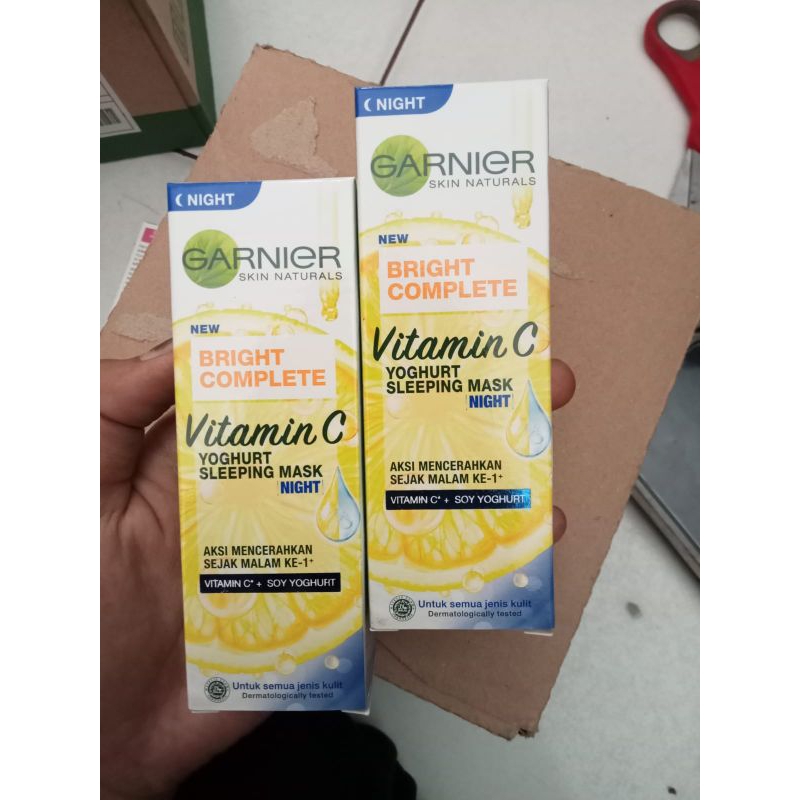 Garnier NIGHT BRIGHT COMPLETE Moisturizer 20 Grams Shopee Singapore