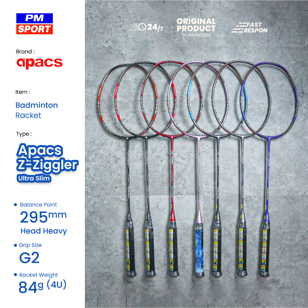 Apacs Z BADMINTON/BADMINTON Racket ZIGGLER Shopee Singapore