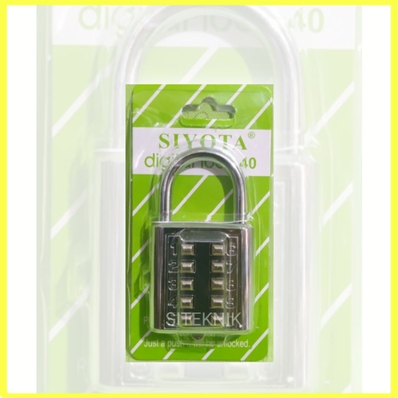 Number Padlock/Code Padlock/10Digit 40mm Pin Padlock Original Original