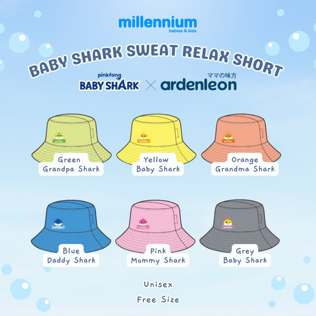 Ardenleon Pinkfong Baby Shark Beach Children's Bucket Hat | Shopee ...