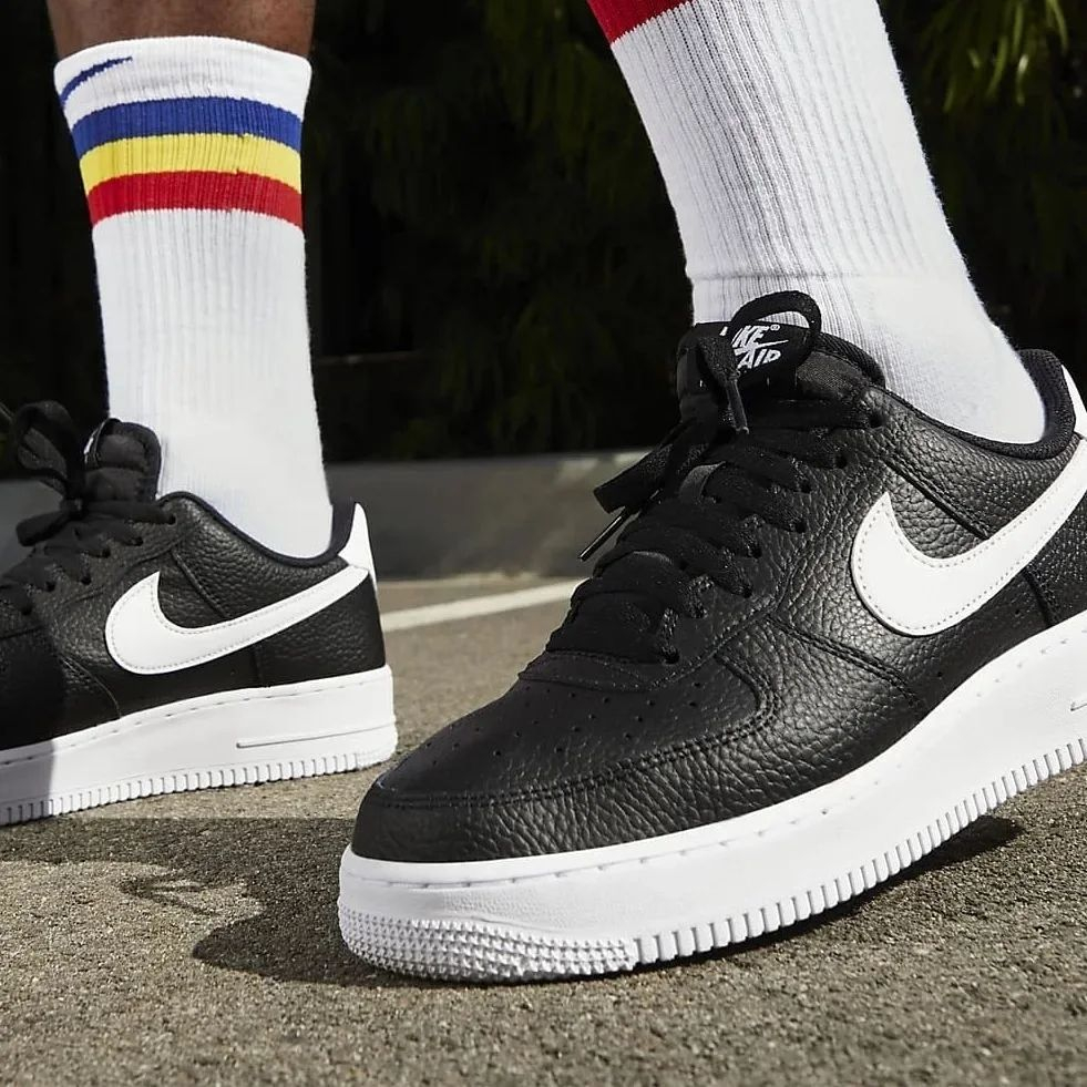 Air force 1 on sale low type black