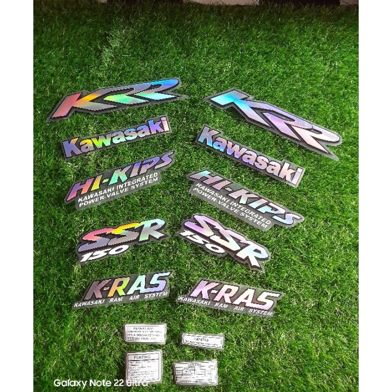 Kawasaki KSS SSR striping sticker hologram Transparent Can Request ...