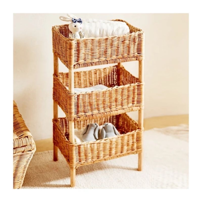 Aesthetic Rattan Onion Basket Shopee Singapore