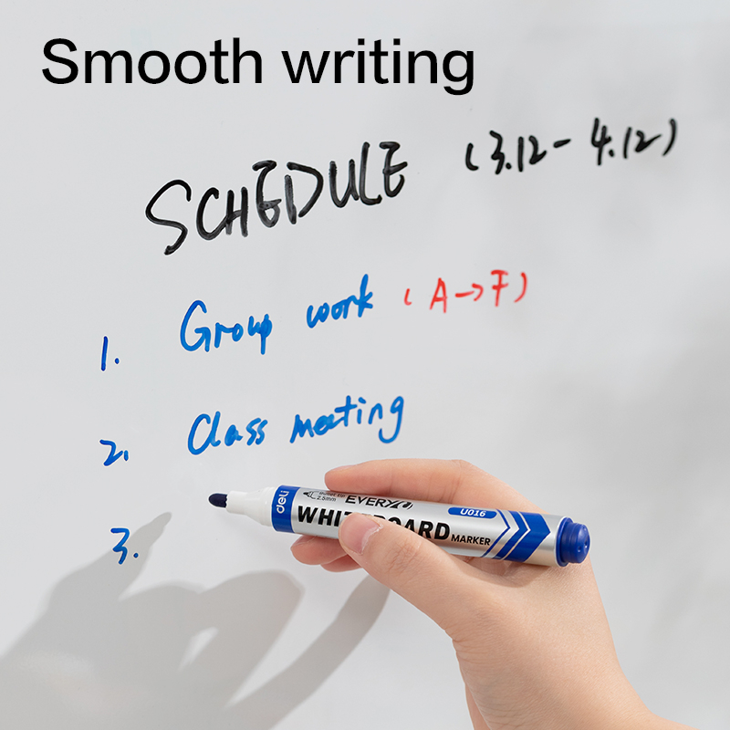Deli Spidol Papan Tulis / Dry Erase Marker Tebal 2.5mm EU016 - Gambar 4