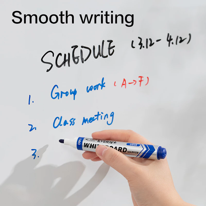 Deli Spidol Papan Tulis / Dry Erase Marker Tebal 2.5mm EU016 - Gambar 4