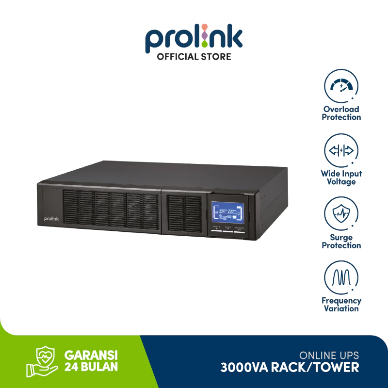 Prolink Proffesional II+ Online UPS 3000VA l 2700Watt l Pure Sinewave l Rackmount