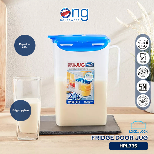 Lock n Lock Fridge Door Water Jug Teapot LocknLock 2L HPL735 HPL 735