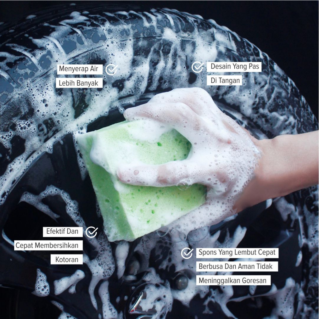 CaTalina Car Wash Sponge Spons Pembersih Pencuci Mobil Motor Serbaguna - Gambar 2