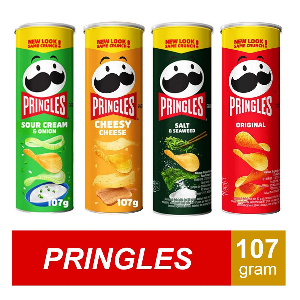 Pringles Pringless Potato Chips Potato Chips Original BBQ Sour Cream ...