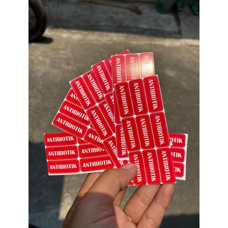 Antibiotic Drug label Sticker Shopee Singapore