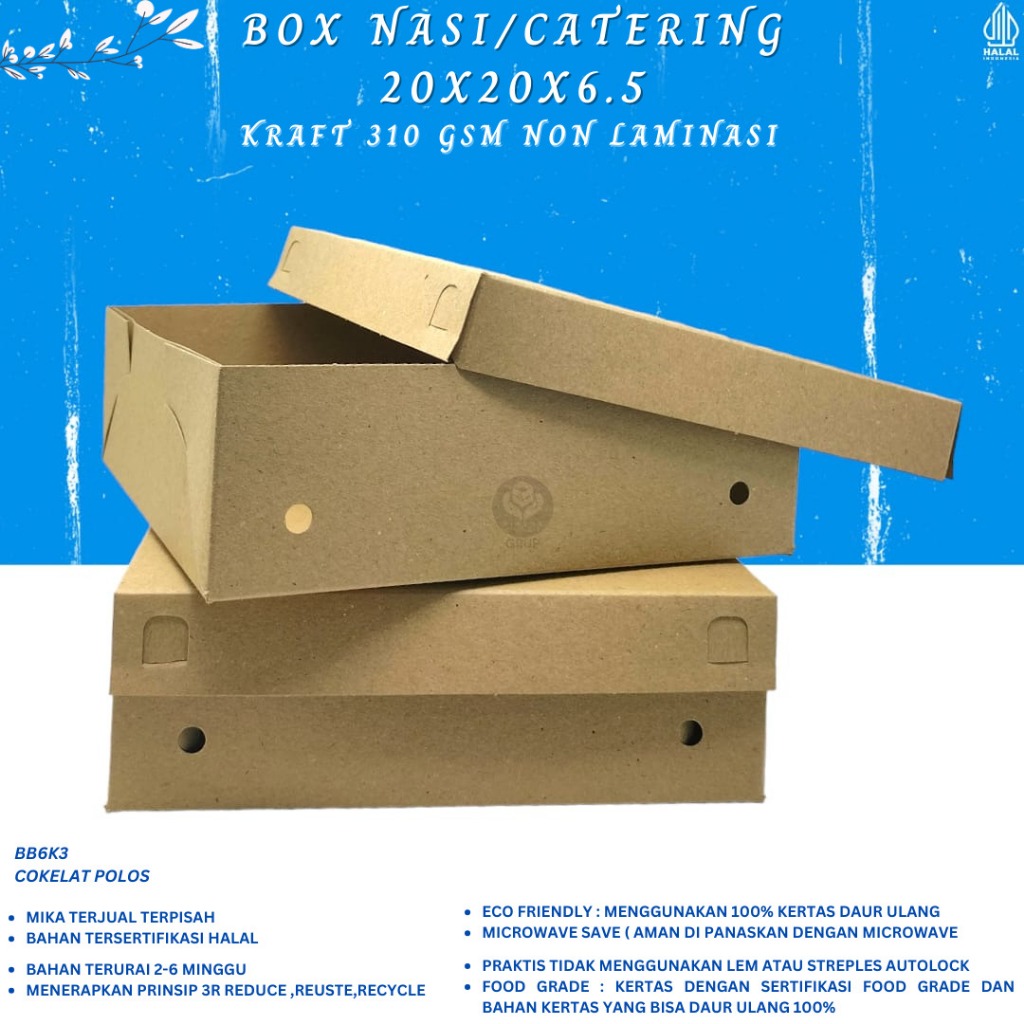 Rice Box Box Rice Box 20x20 (BB6K3-Non Lamination) | Shopee Singapore