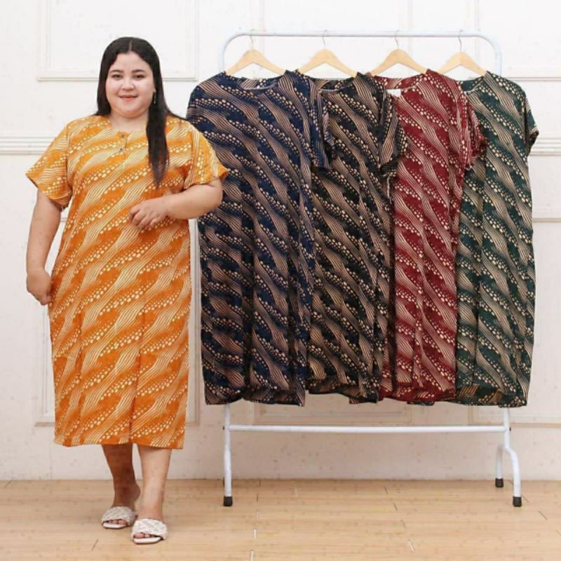 Jumbo Negligee Batik Negligee Jumbo Print Daily Negligee For Pregnant Women Dress Negligee Big