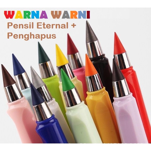 Pensil Warna Eternal Abadi 12 Warna + Penghapus