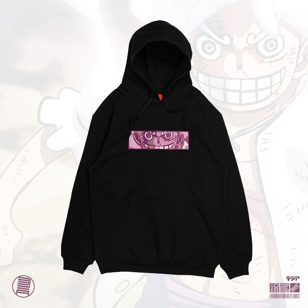 Hoodie Luffy Gear 5 Sun God Nika One Piece Straw Hat Pirates Monkey D ...
