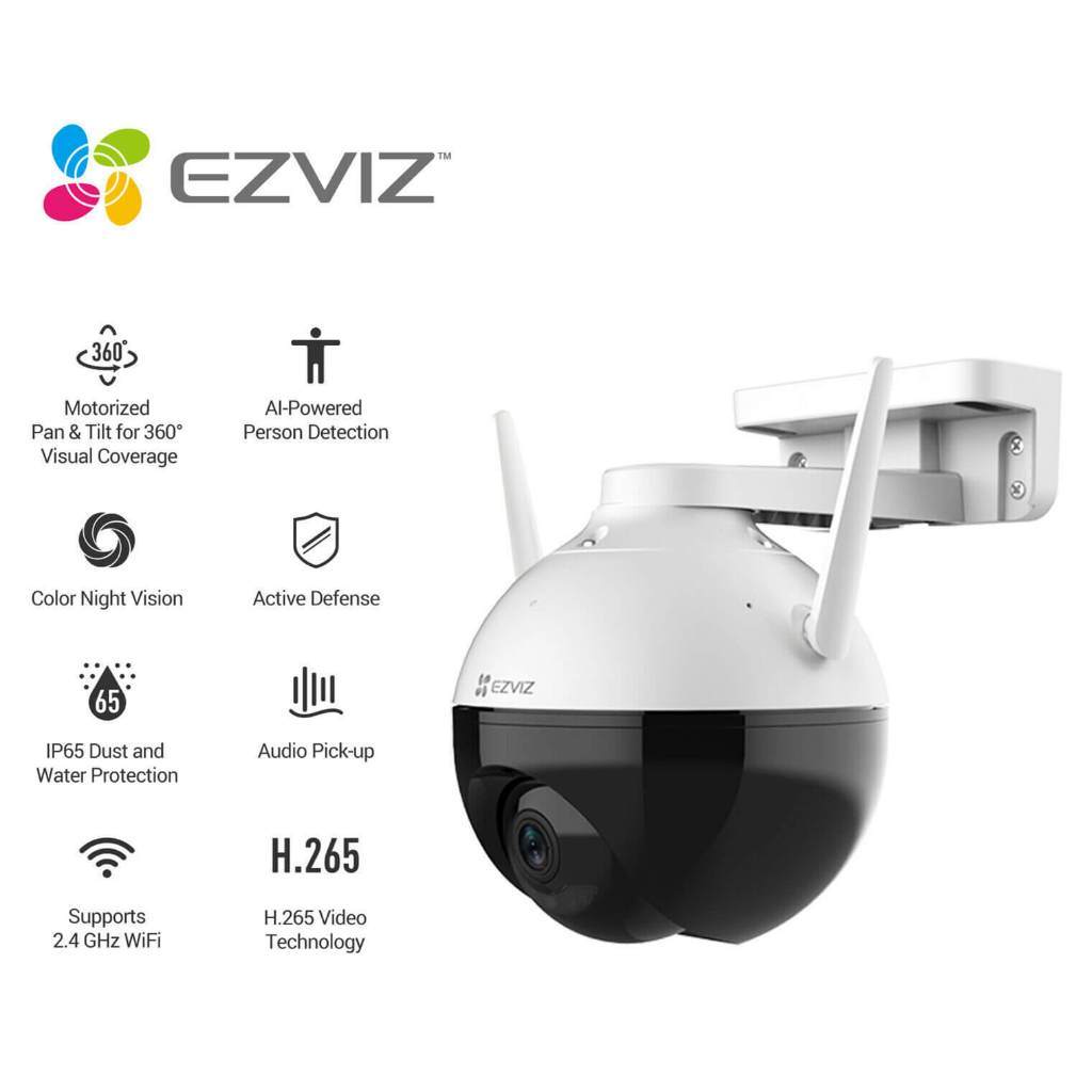 Ezviz C8C 4MP Outdoor Smart WiFi Pan/Tilt Camera | Shopee Singapore