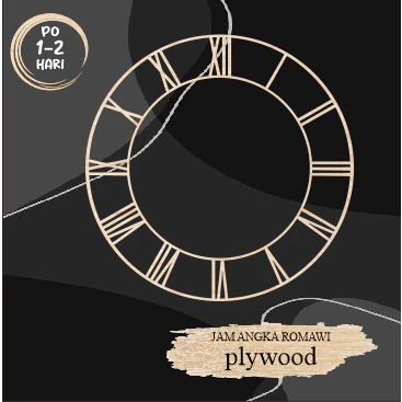 ANGKA JAM ROMAWI plywood Dekorasi Mahar