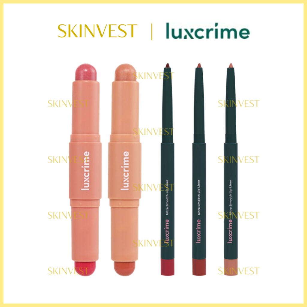Luxcrime Lip Duo Care Balm Scrub Ultra Smooth Liner Lipcare Lipbalm