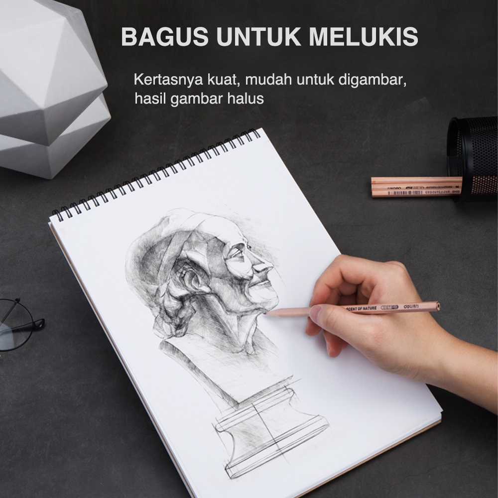 Deli Buku Gambar & Sketsa Size A4 B5 Vertikal 40 halaman 7362x - Gambar 4