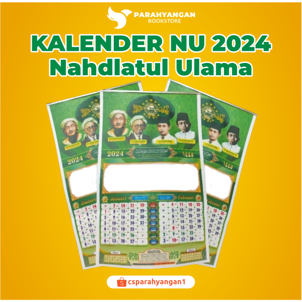 2024 NU Almanac Calendar Nahdlatul Ulama Islamic Calendar Shopee