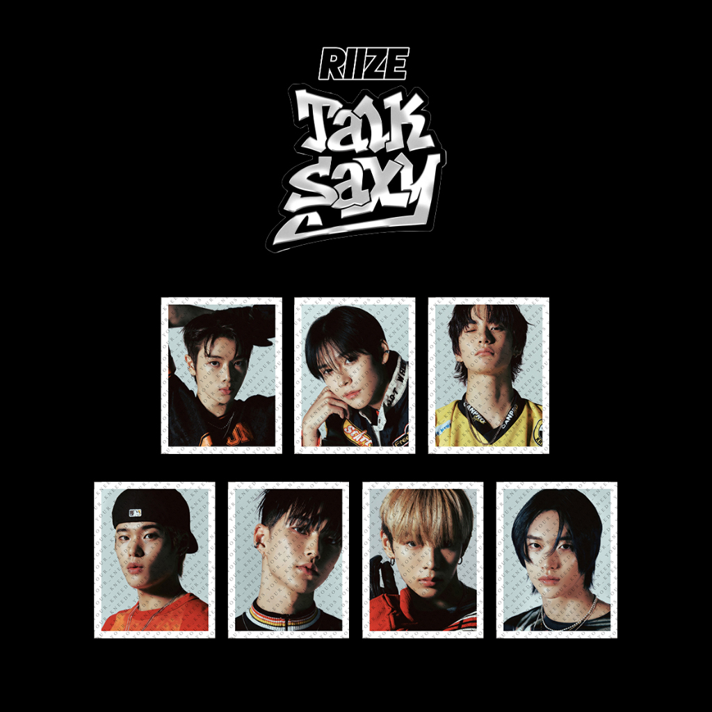 RIIZE Talk Saxy 直筆サイン入りポスター RIIZEの新曲「Talk Saxy」を