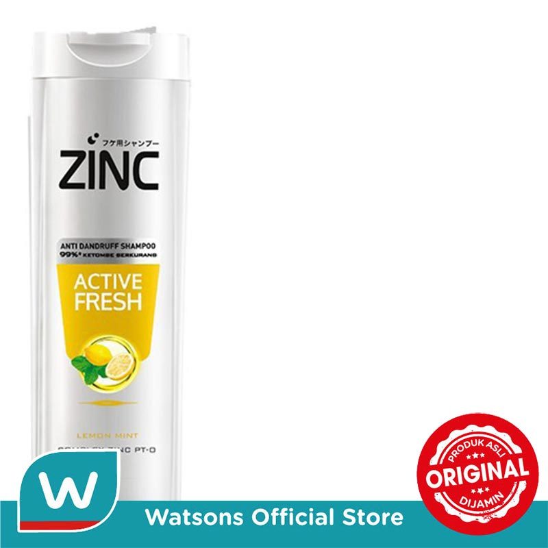 Zinc Shampoo Active Fresh Lemon 340 Ml - Gambar 2