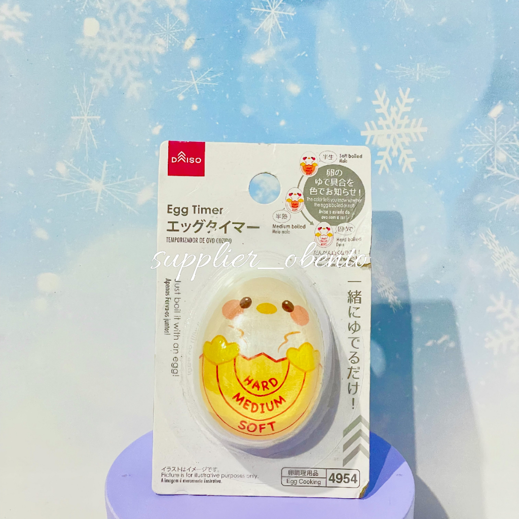 [Daiso] Egg Timer Measuring Maturity Of Boiled Eggs Ori Japan Shopee