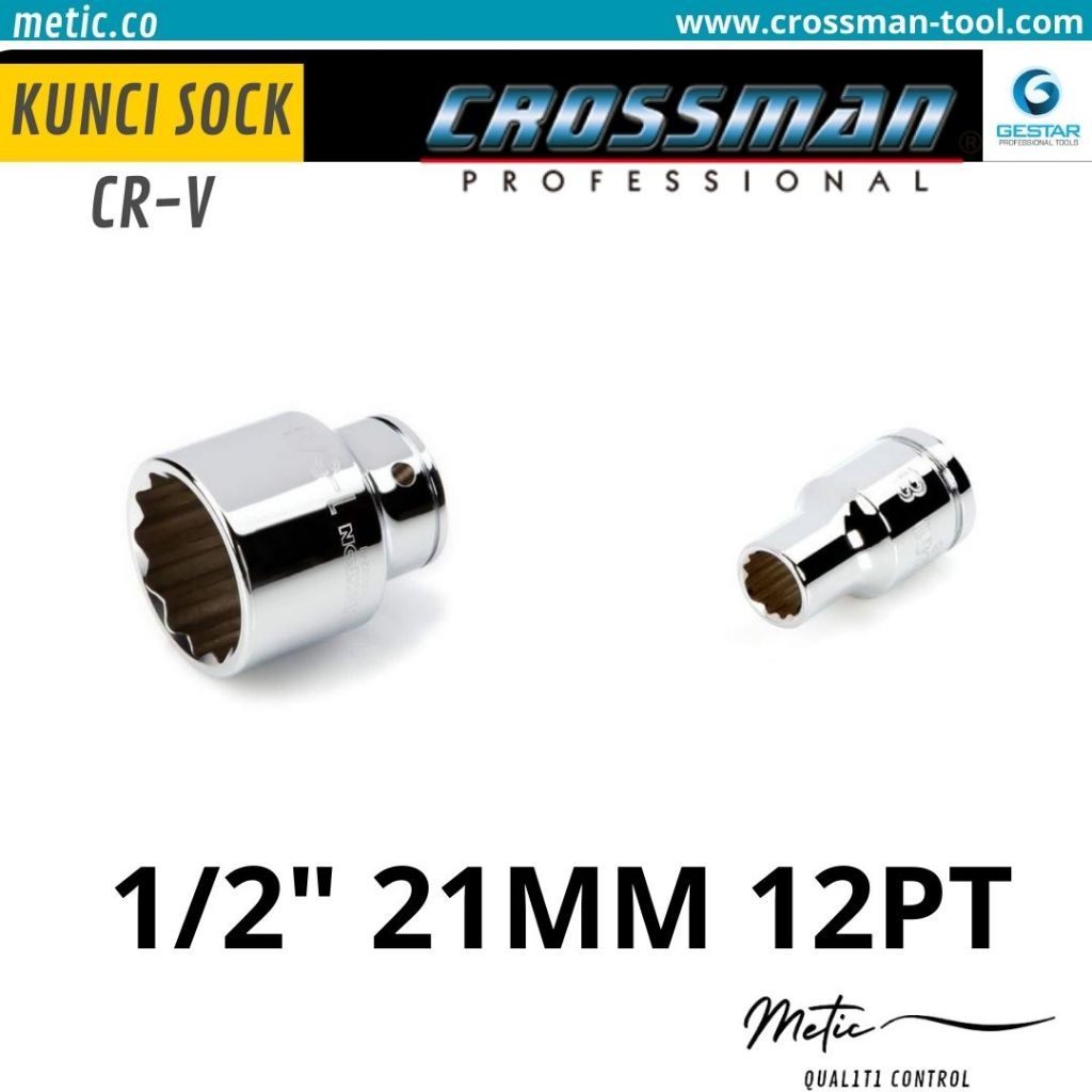 MATA Sock Lock 21MM X 1/2" 12PT GESTAR CRV HEAVY DUTY Brand/SOK Eye