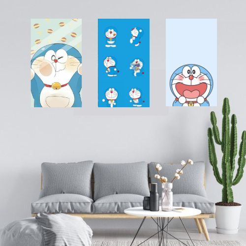 KAYU HIASAN DINDING Doraemon WALL Hanging Cartoon WALL DECOR WALL