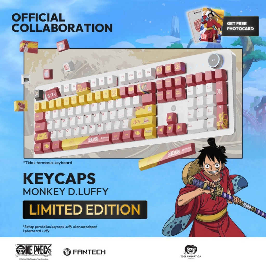 Fantech ACK02 Luffy One Piece PBT Keycaps Set Cherry Profile | Shopee ...