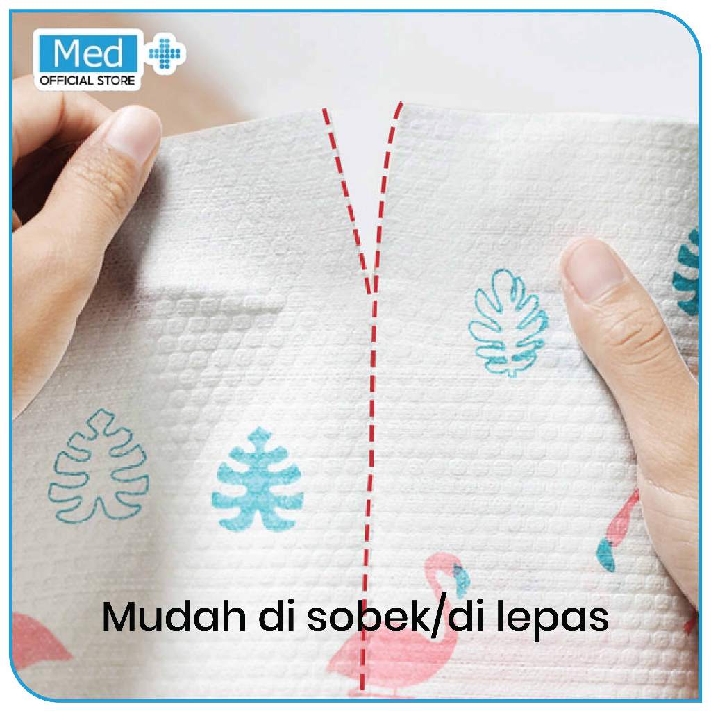 Med+ Kitchen Towel Tissue 200 lembar / Kain Lap Dapur Roll/ Kain Lap Dapur Serbaguna/ Tisu Dapur Roll Serbaguna - Gambar 4