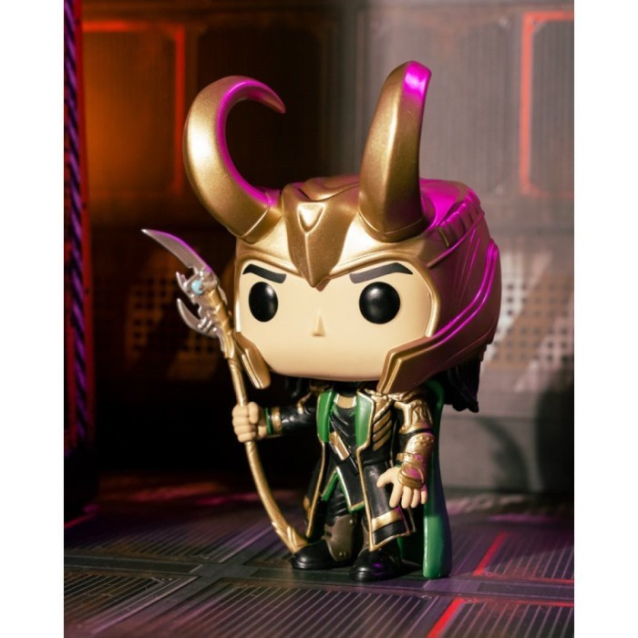 Funko POP! Marvel the Avengers Loki with Scepter Glow in the Dark 985 ...