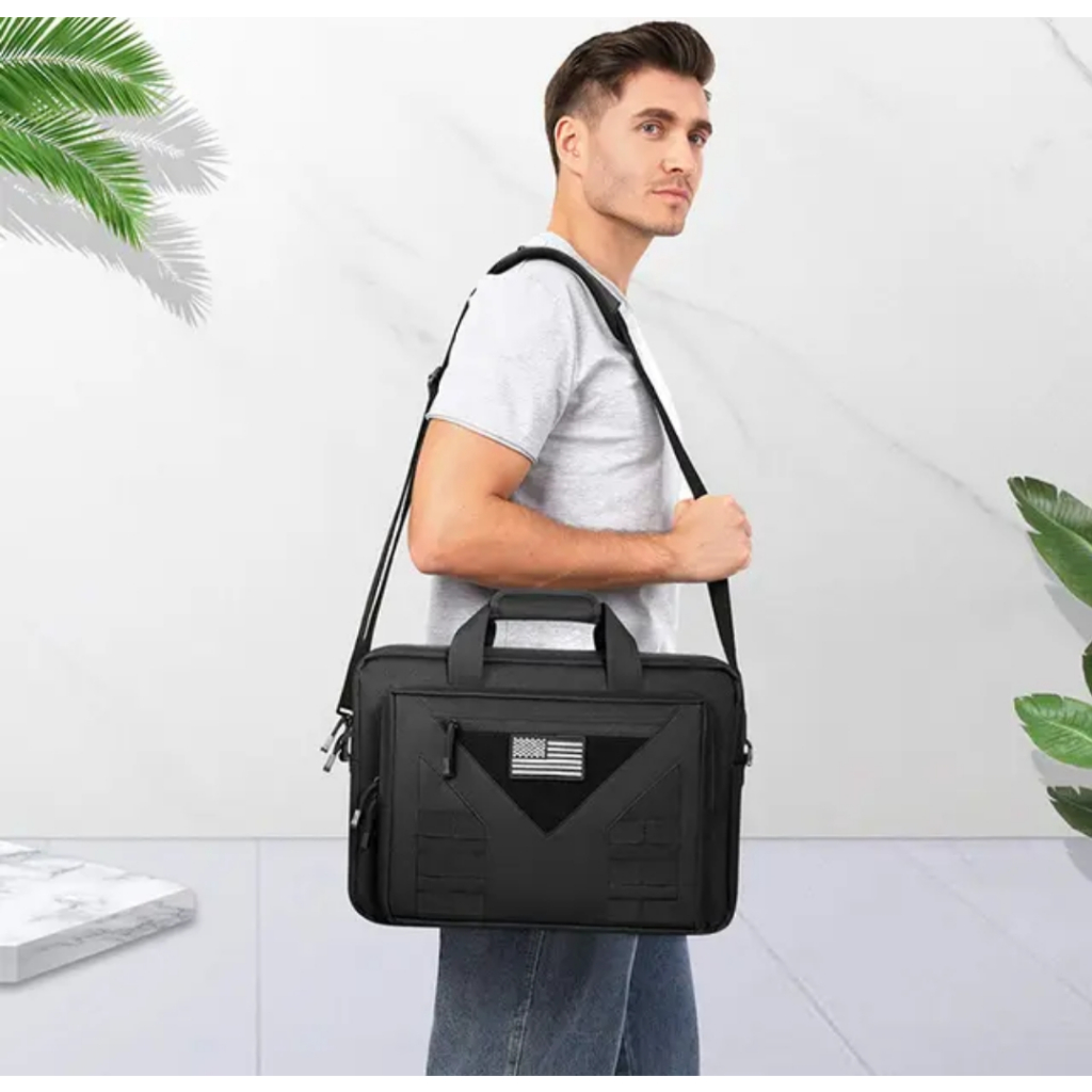 Tactical laptop sling bag, 16 inch laptop bag | Shopee Singapore