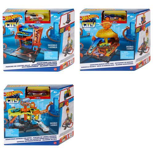 Hot Wheels City Downtown HDR24 Car Wash Car Park Tuned Up Car Original ...