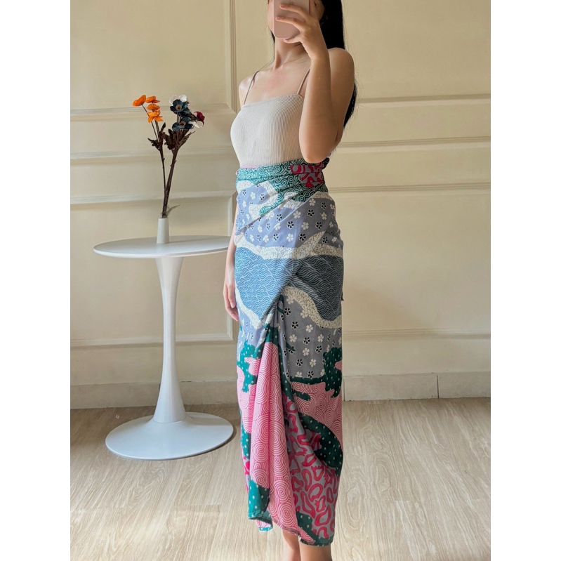 Sandhayu Wrap Batik Skirt Batik Instant Wrap Skirt Shopee Singapore