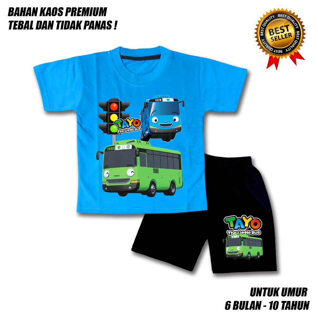 TAYO BUS 5 CUTE BOYS AND GIRLS SET BLACK PANTS PREMIUM MATERIAL ...