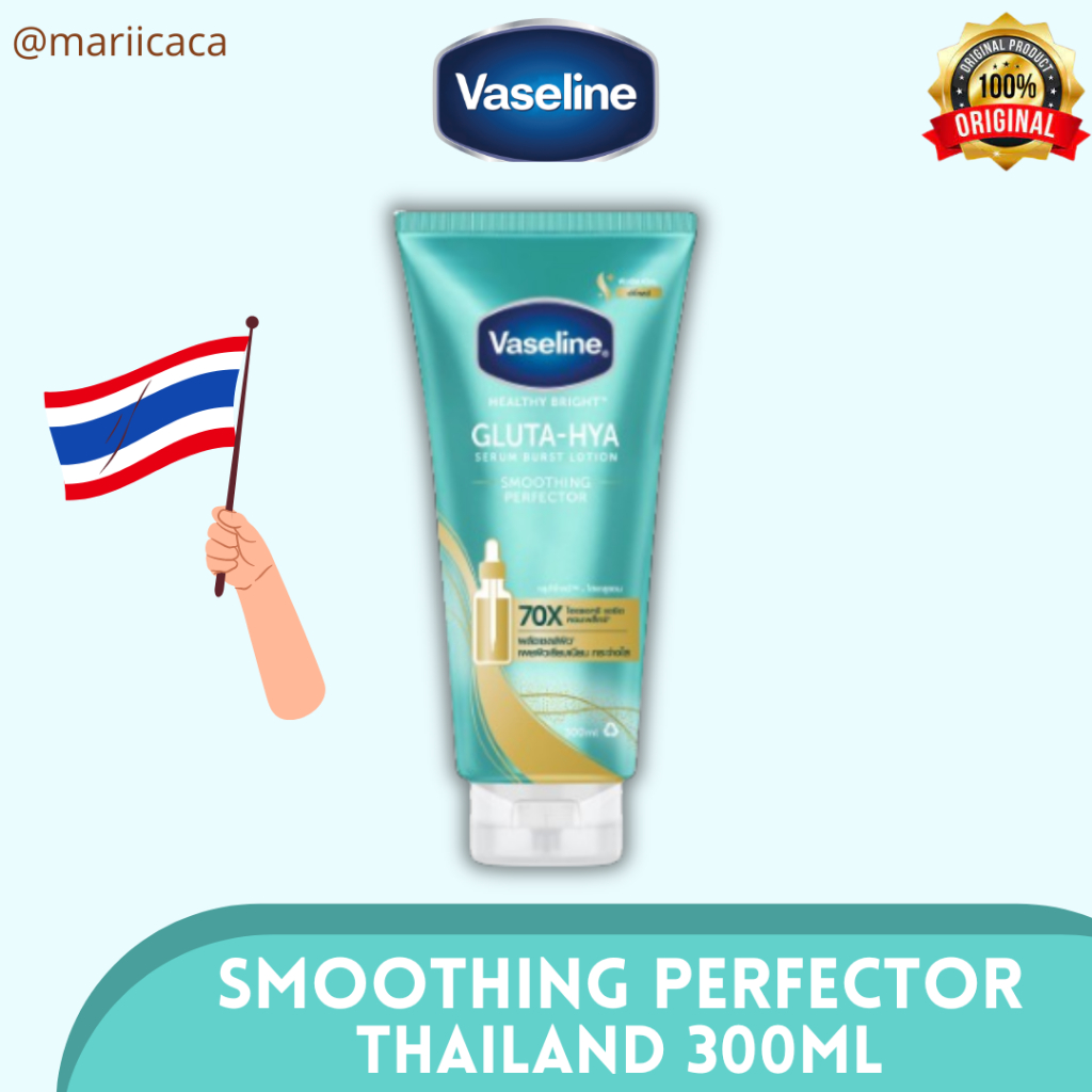 Vaseline Gluta Hya Serum Burst UV Lotion - Smoothing Perfector Thailand ...