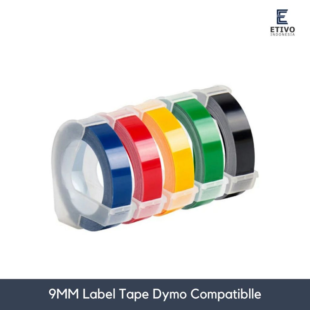Dymo ribbon 9mm x 3m | Dymo label hi quality 3d emboss | Shopee Singapore