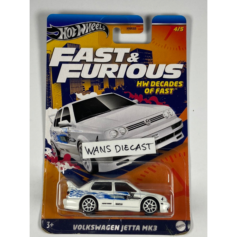Hot Wheels fast And Furious Volkswagen Jetta Mk3 hw decades of fast ...