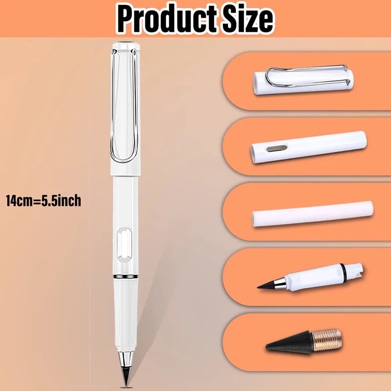 Pensil Abadi Eternal dan Penghapus / Pensil Ajaib Tanpa Batas / Pensil Magic Macaron - Gambar 4