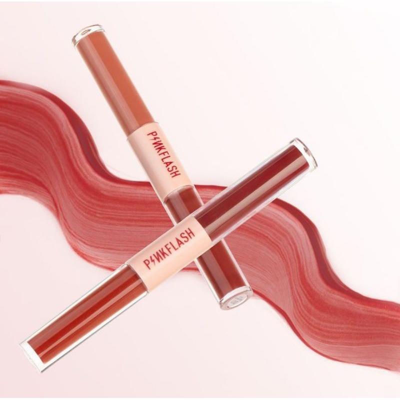 D&e Pinkflash Duo Lipgloss PFL13 2 IN 1 Dualended Liquid Lipstick