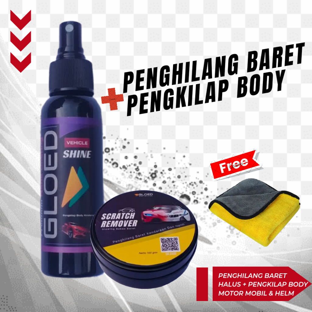 Gloed scratch remover/Penghilang Baret /Pengkilap body kendaraan/Penghilang goresan motor mobil helm - Gambar 2