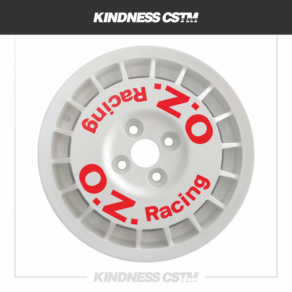 Oz racing rally plate rim sticker old font model 1 | Shopee Singapore