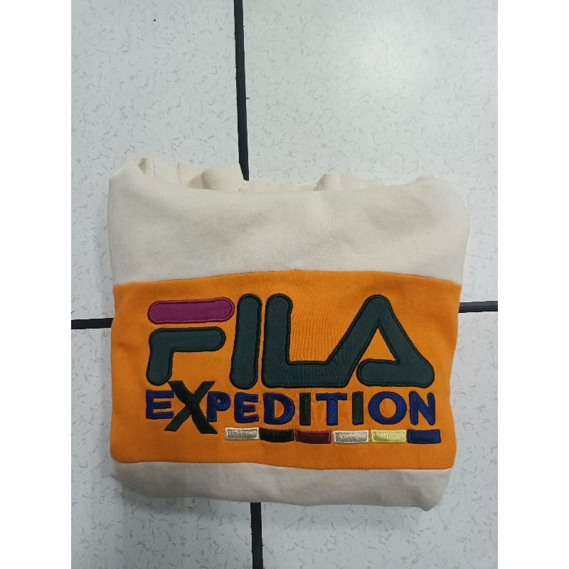 Fila Expedition color block hoodie sweetshirt Shopee Singapore