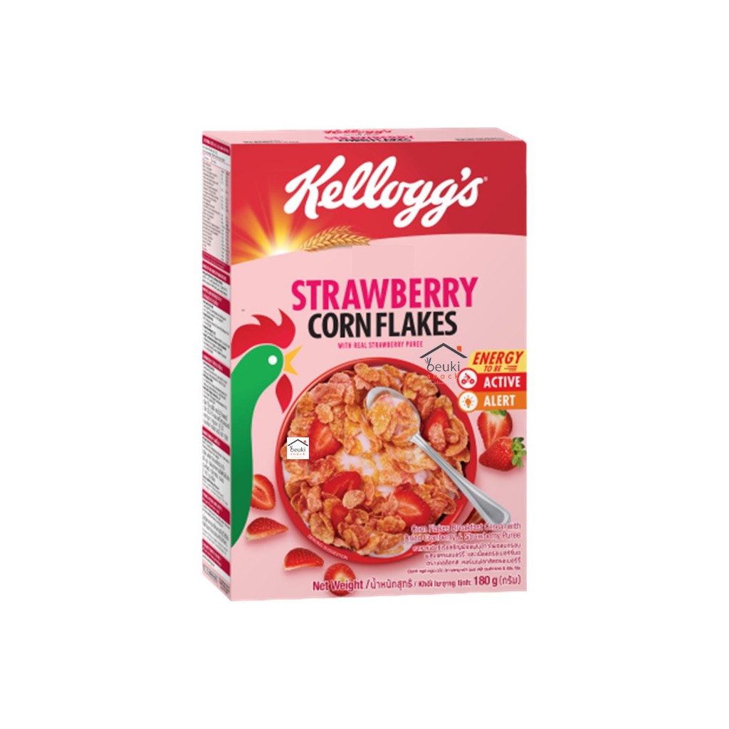 Kellogg's Corn Flakes Strawberry With Real Dried Fruit | Shopee Singapore