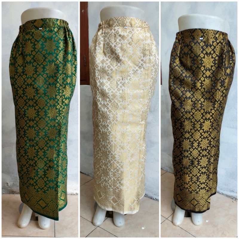Songket SKIRT // PALEMBANG SONGKET// KEBAYA BOTTOM SONGKET SKIRT ...