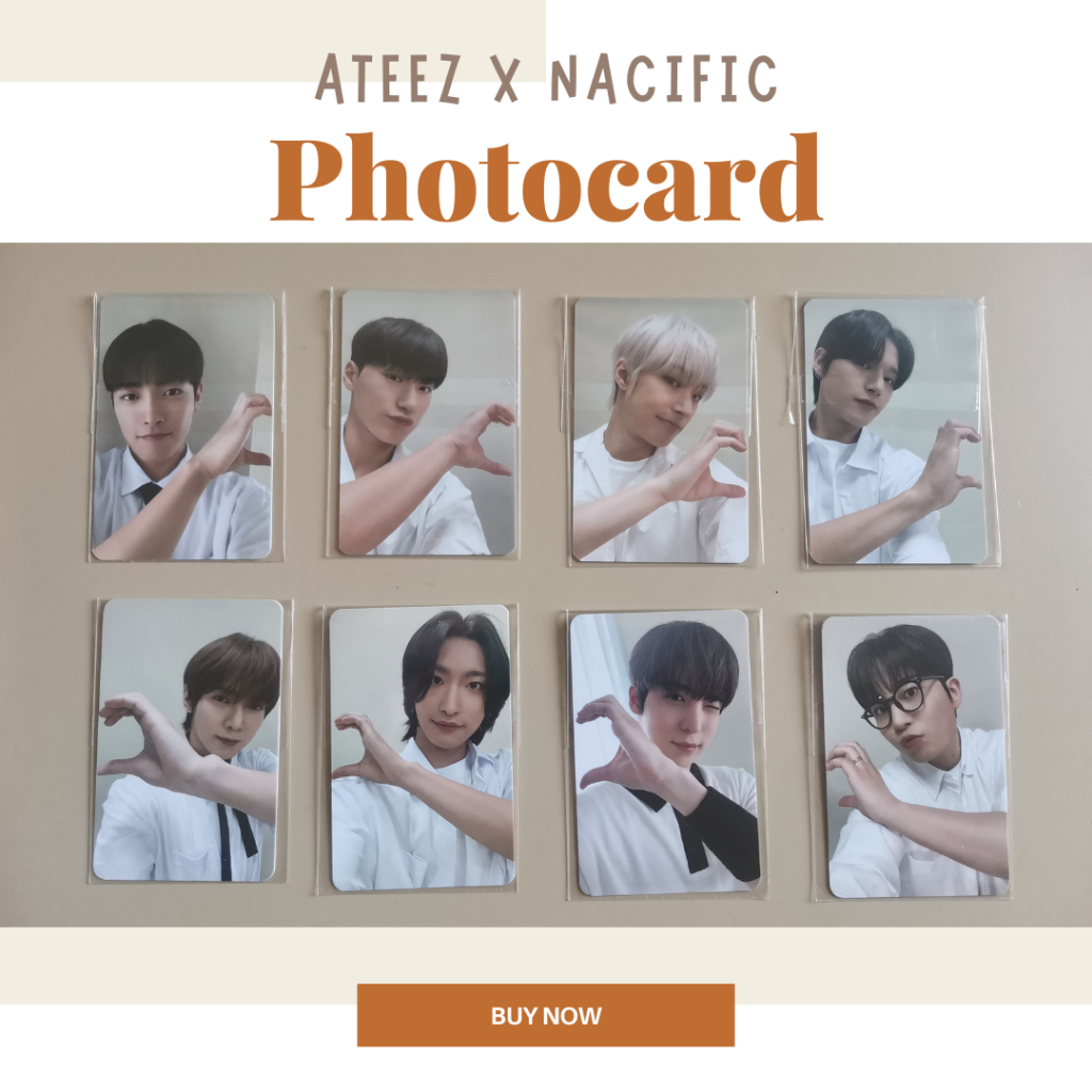 Photocard Ateez x Nacific Dear Youth R6 Official OT8 Official Photo ...