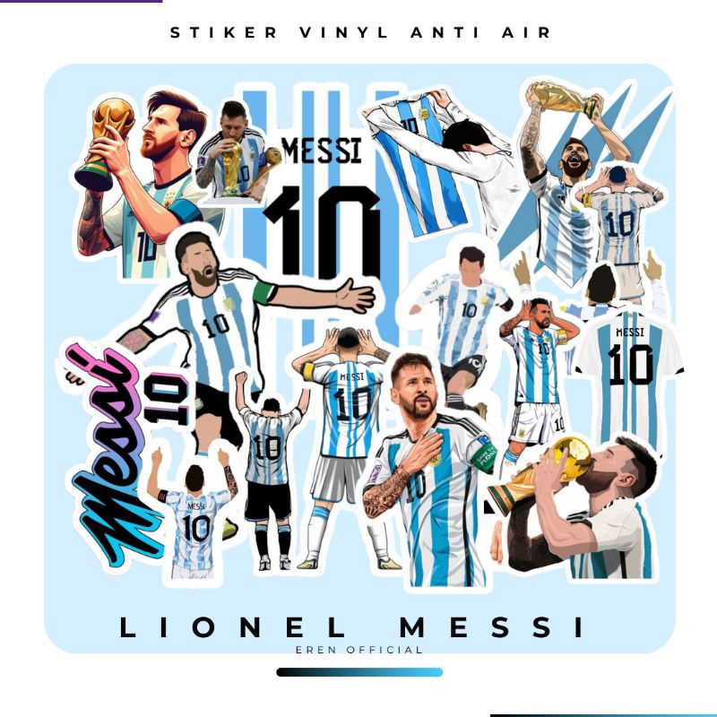 PREMIUM 100 PCS WATERPROOF MESSI FOOTBALL CLUB STICKERS | Shopee Singapore