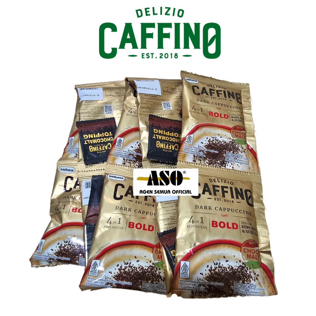 KOPI CAFFINO BOLD DARK CAPPUCINO 25gr RENCENG ( ISI 10 ) PROMO !!! - Gambar 3