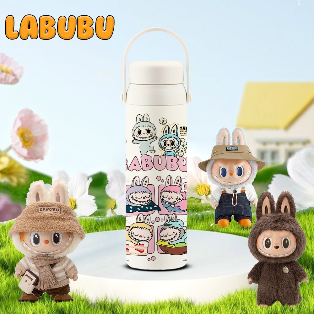 TERMOS CUSTOM LABUBU SERIES PREMIUM THERMOS 500ML CAPACITY HEAT AND ...